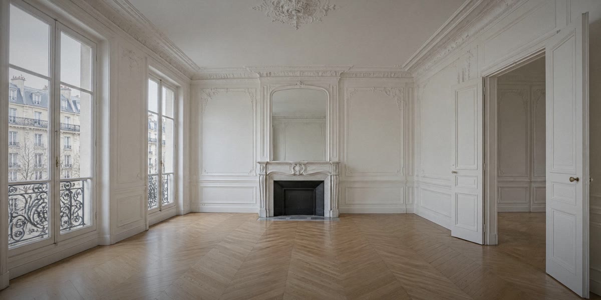 Le salon vide, tel qu'il est